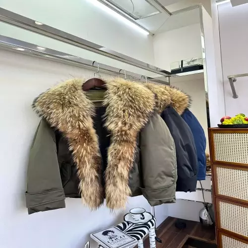 노브랜드 라쿤 퍼 트리밍 파카 숏 패딩