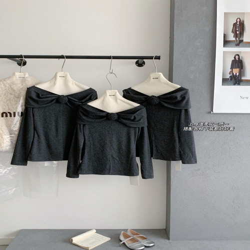 여성용 긴소매 니트