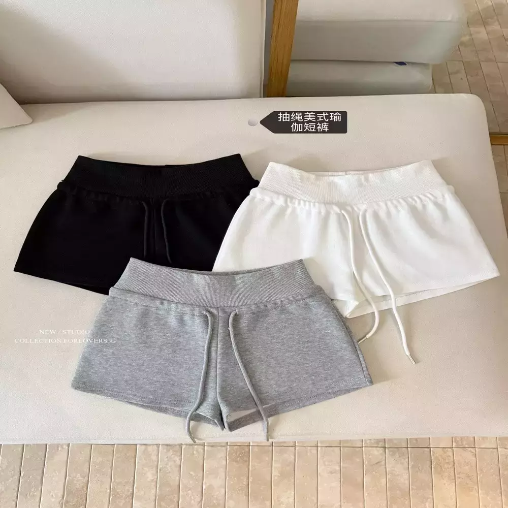 노브랜드 여성 캐주얼 코튼 스트링 하프 팬츠