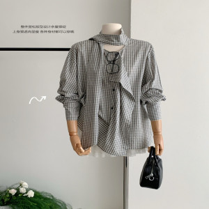 여성용 긴소매 셔츠