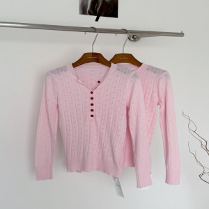 여성용 긴소매 니트