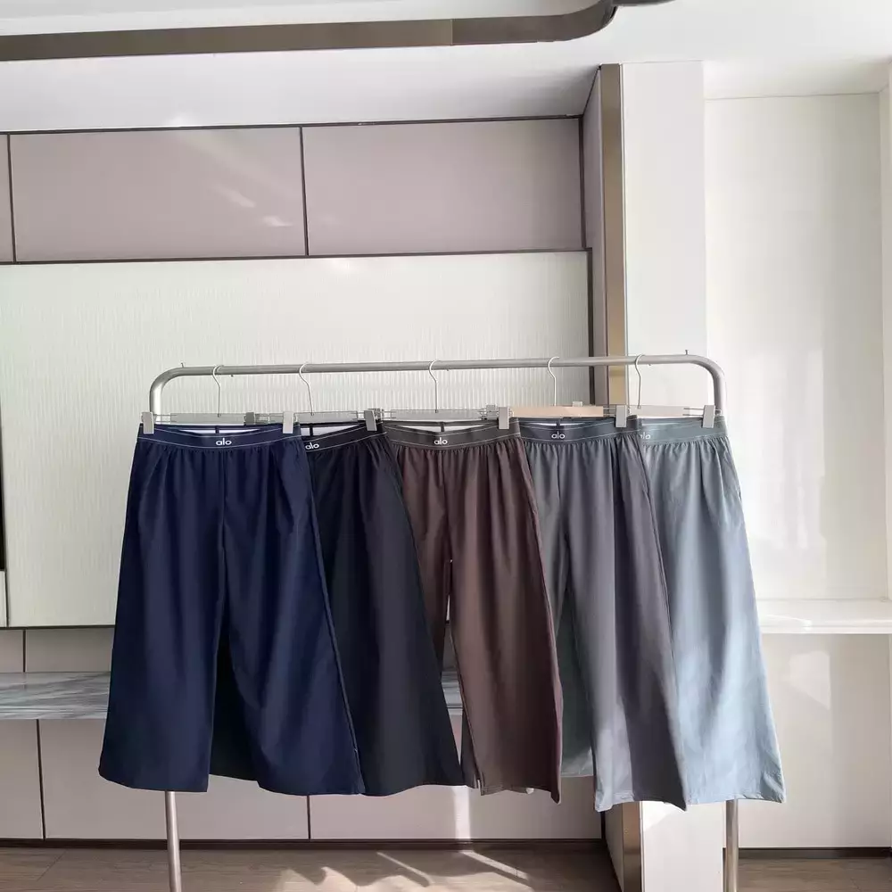 알로요가 허리 밴딩 와이드 트라우저