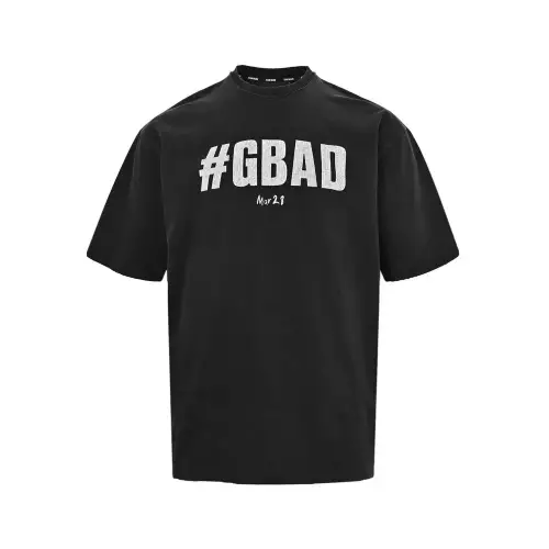 팀왕 GBAD 레터링 워싱 반소매 티셔츠