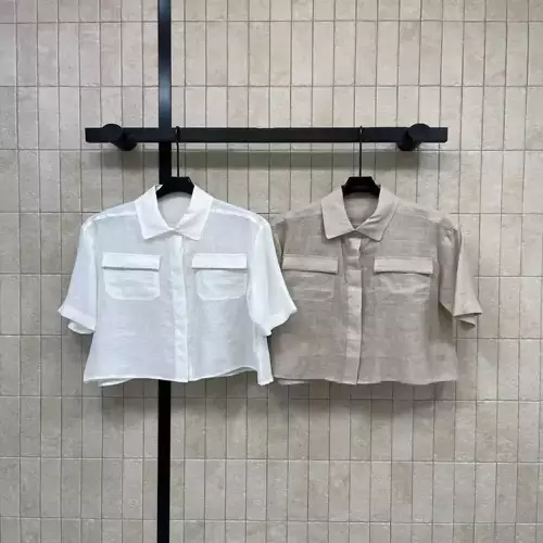 노브랜드 린넨 반소매 포켓 셔츠