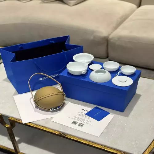 상샤 휴대용 화이트 포슬린 티웨어 구성