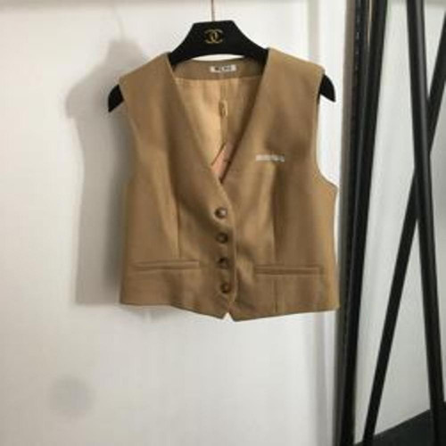 여성용 버튼 조끼