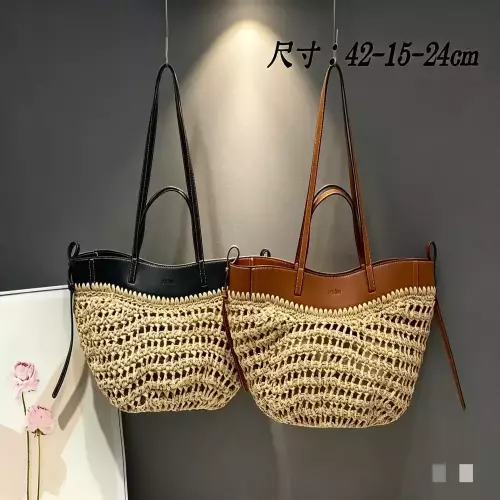 폴렌느 라탄 짜임 썸머 쇼핑백
