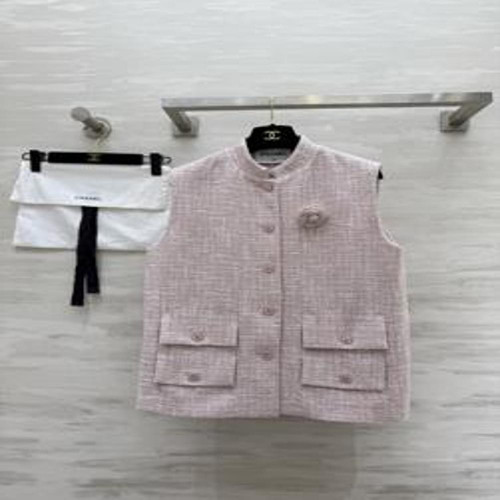 여성용 버튼 조끼