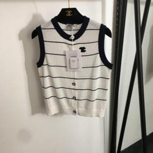 여성용 버튼 조끼