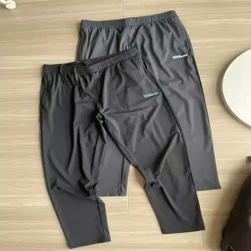 윌슨 남성용 속건 밴딩 운동 팬츠