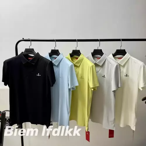 비음러펀 자석 버튼 반소매 폴로 티셔츠