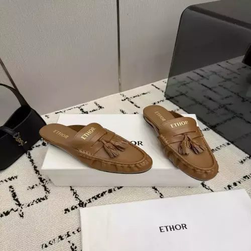 에토르 복고 태슬 오일왁스 소가죽 로퍼 뮬
