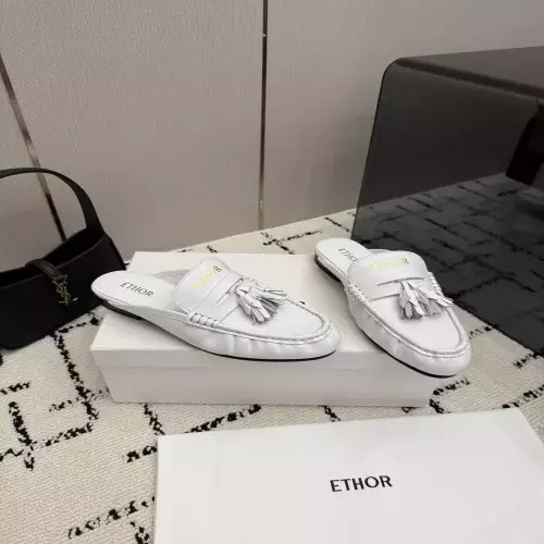에토르 빈티지 태슬 오일왁스 가죽 로퍼 뮬