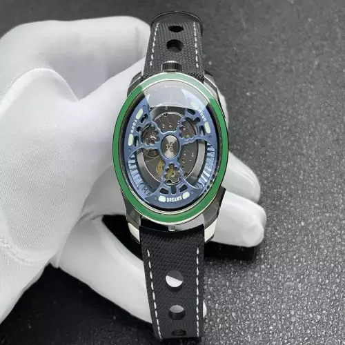 엠비앤에프 MAD1S 42mm 측면 판독 러버 스트랩 기계식 시계