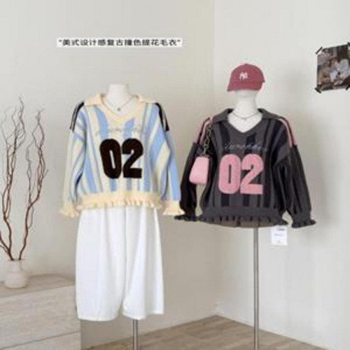 여성용 긴소매 니트