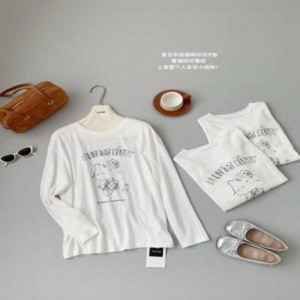 여성용 긴소매 티셔츠