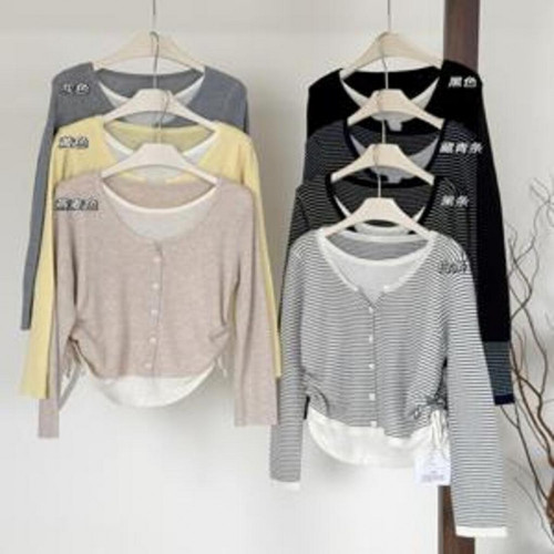 여성용 긴소매 가디건