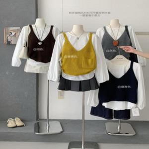 여성용 긴소매 티셔츠 세트