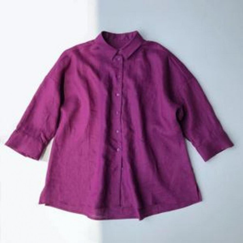 여성용 긴소매 셔츠