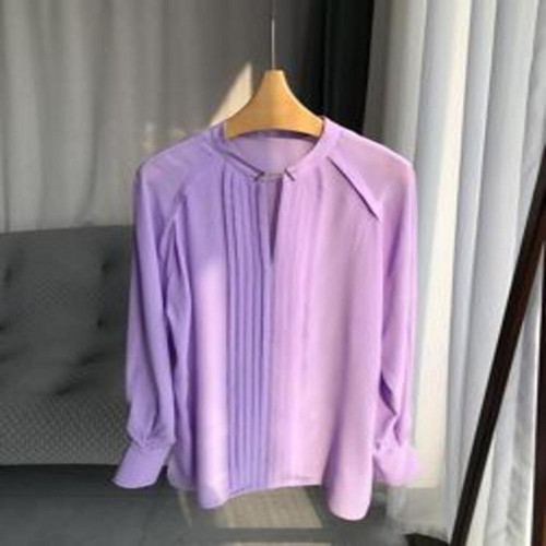 여성용 긴소매 블라우스