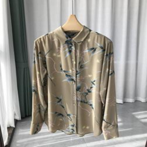 여성용 긴소매 블라우스