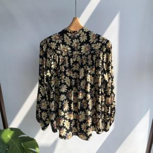 여성용 긴소매 블라우스