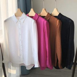 여성용 긴소매 셔츠