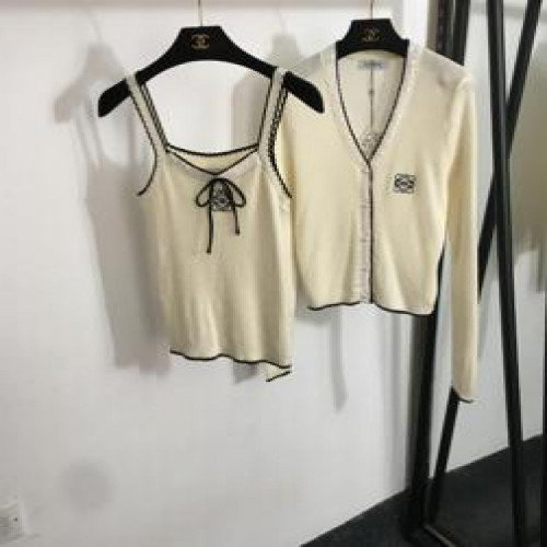 여성용 긴소매 가디건 세트